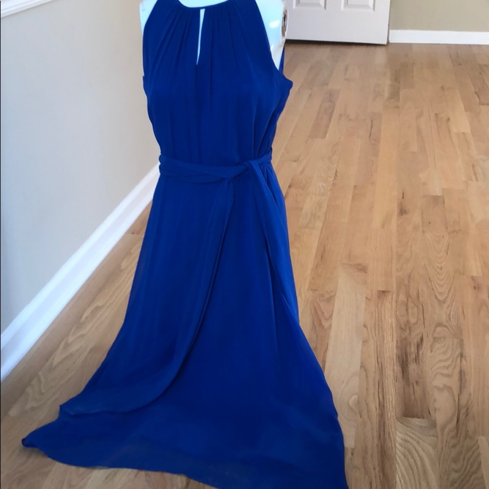 NWOT Tahari long belted midi dress